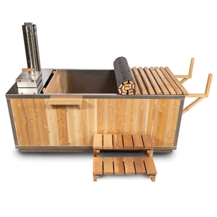 wood fired hot tub