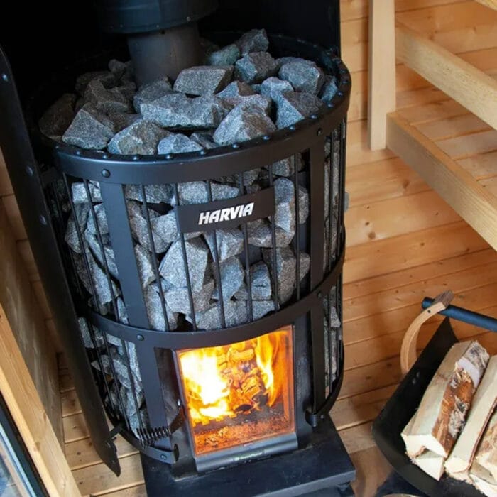sauna stove wood burning