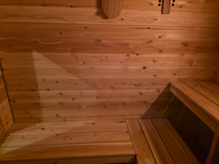 6 Person Outdoor Cabin Sauna | Georgian Collection w/Front Porch | Canadian Timber Cedar Sauna | 390 cu. ft - Image 18