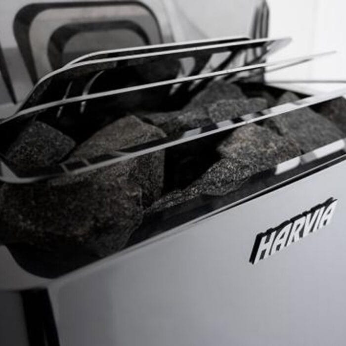 Harvia Electric Sauna Heater | The Wall Collection | Silver & Black | 141' cu. ft - 423' cu. ft - Image 3