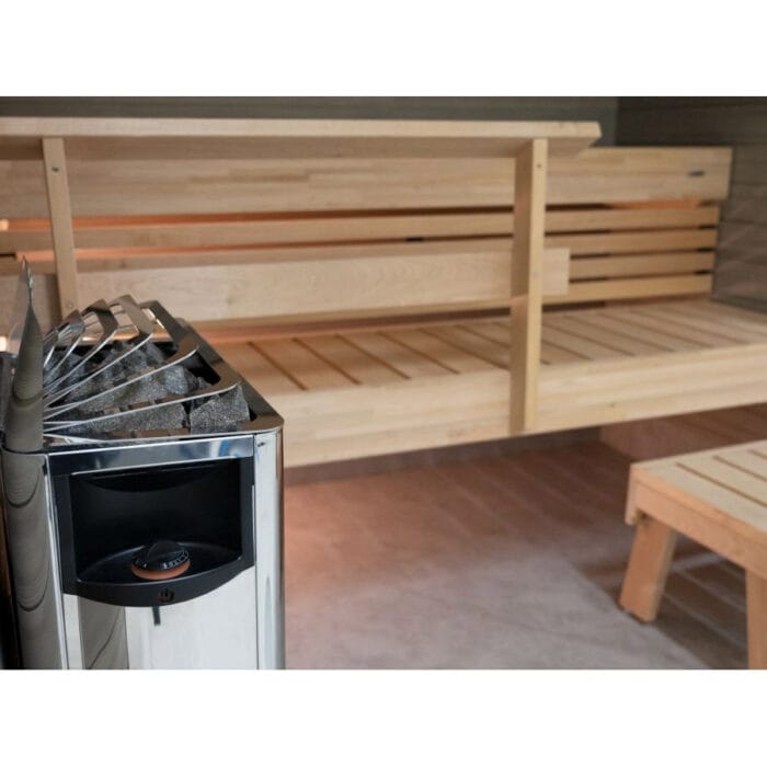 Harvia Electric Sauna Heater | The Wall Collection | Silver & Black | 141' cu. ft - 423' cu. ft - Image 8