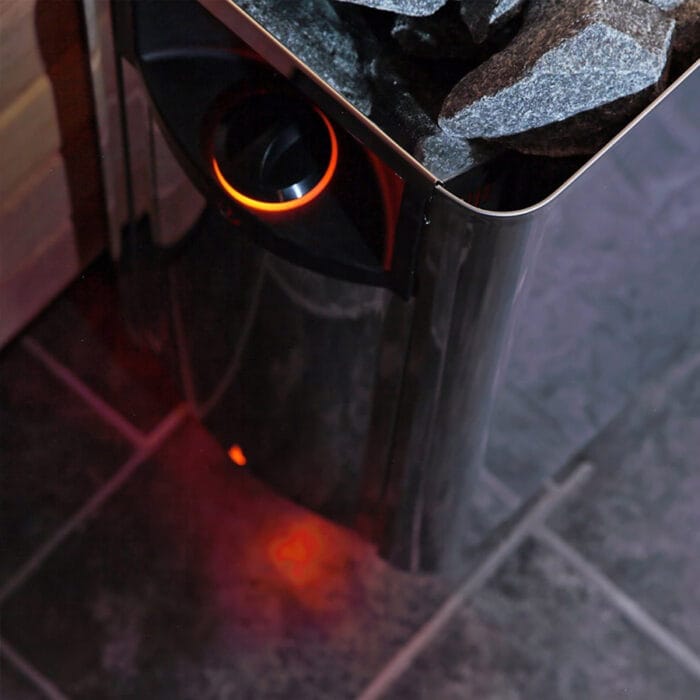 Harvia Electric Sauna Heater | The Wall Collection | Silver & Black | 141' cu. ft - 423' cu. ft - Image 2