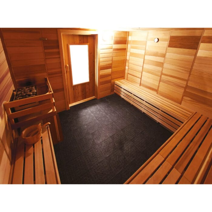 Tru-Tile Sauna Flooring | Interlocking PVC Tiles for Sauna Floors | 12" x12" x 9/16" - Image 6