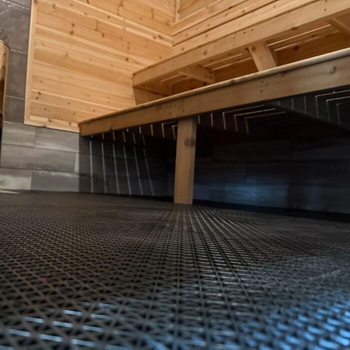 sauna flooring ideas
