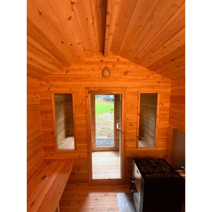 6 Person Cabin Sauna Outdoor with Changing Room | Canadian Timber Collection | 390 cu. ft - Image 24