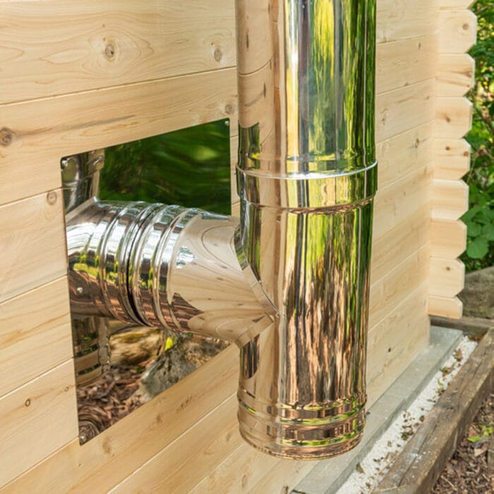 6 Person Cabin Sauna Outdoor with Changing Room | Canadian Timber Collection | 390 cu. ft - Image 12