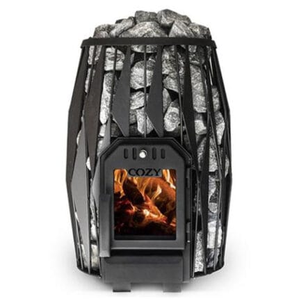wood burning stove sauna