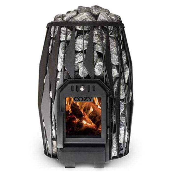 wood burning stove sauna