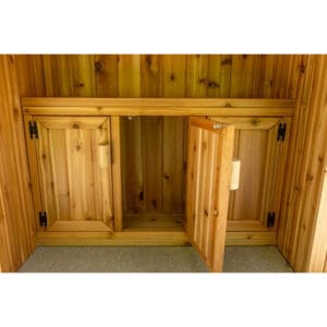 Cedar Tiki Bar Compartments