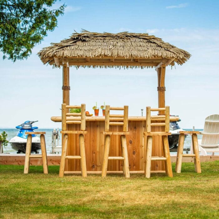 outdoor bar table and chairs