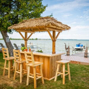 outdoor tiki bar