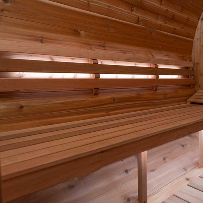 75" Lighted Signature Sauna Backrest | Cedar with LED & Remote - Image 2