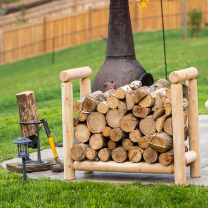 diy firewood rack