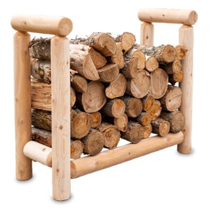 log firewood rack