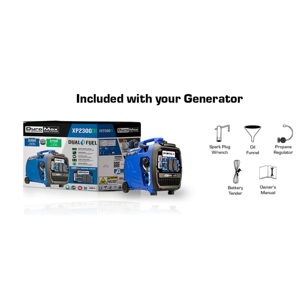 included with your generator