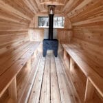 Luxury off-grid sauna and shower package for home, cabin, or glamping