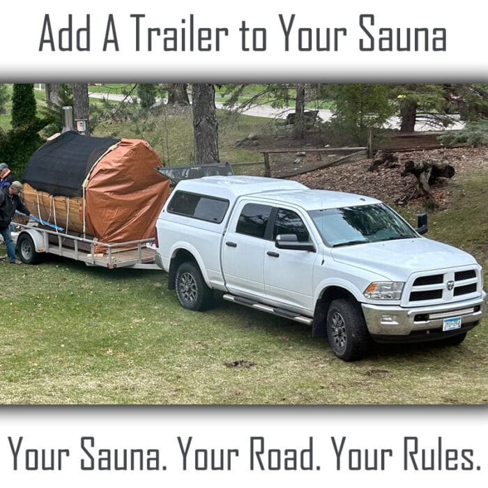 Trailblazer Mobile Sauna Package – Barrel Sauna on Trailer - Image 8