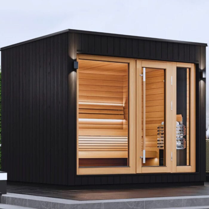 outdoor home sauna