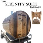 Serenity Suite Mobile Sauna Trailer + Cedar Shower Retreat