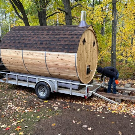 mobile outdoor saunas