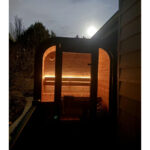2 Person Outdoor Home Sauna Kit | SaunaLife Mini Cube Sauna | 4.5 x 4.25' | 98 cu. ft - Image 9