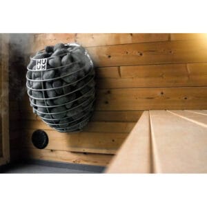 HUUM Drop heater paired with compatible Wi-Fi control system