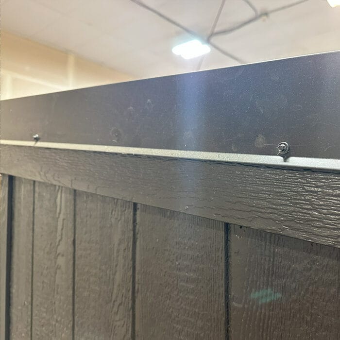 Interior angle showing spacious cedar benches and soft ambient lighting