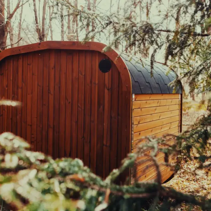 Exterior ventilation system on MandeSpa outdoor sauna