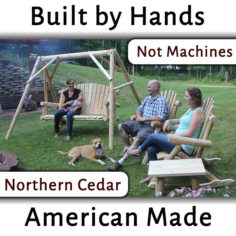 Northern white cedar swing mount outdoors