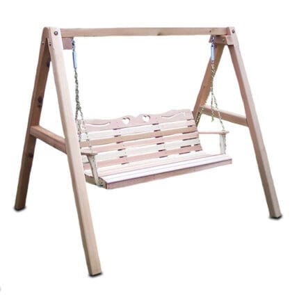 wood swing set