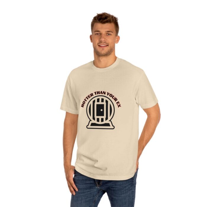 "Hotter Than Your Ex" | American Apparel Sauna Shirt | Unisex Classic Tee - Image 8