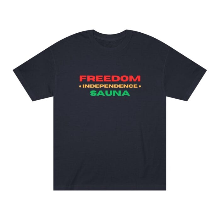 "Freedom Independence Sauna" | American Apparel Sauna Shirt | Unisex Classic Tee - Image 4