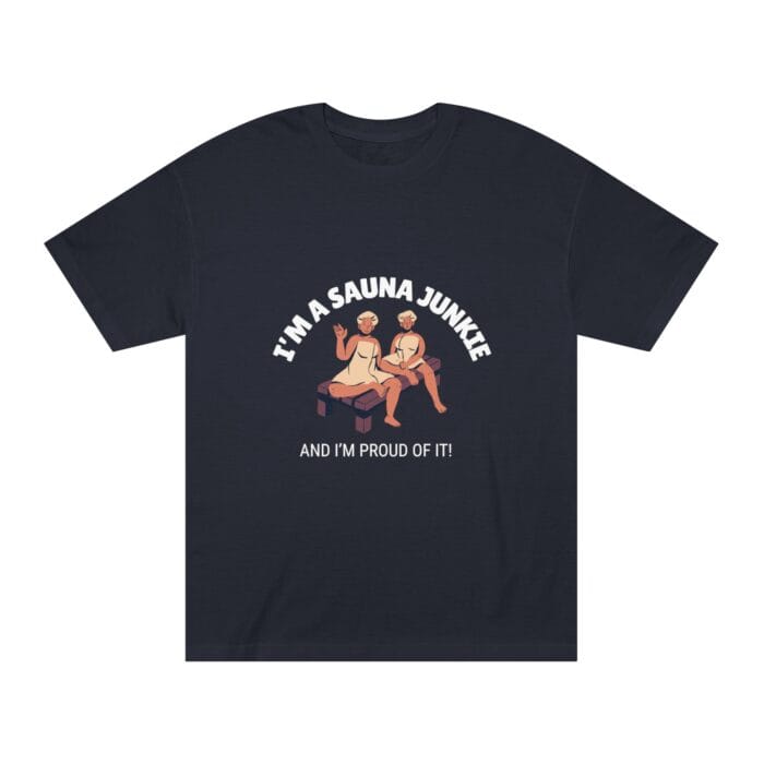 "I'm A Sauna Junkie" | American Apparel Sauna Shirt | Unisex Classic Tee - Image 4