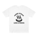 "More Steam Less Stress" | American Apparel Sauna Shirt | Unisex Classic Tee
