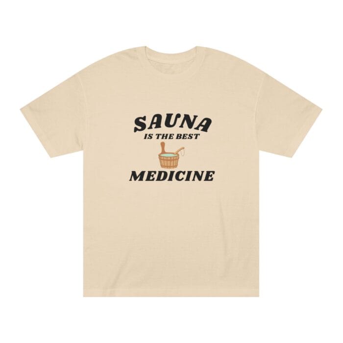 "Sauna Is The Best Medicine" | American Apparel Sauna Shirt | Unisex Classic Tee - Image 4