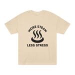 "More Steam Less Stress" | American Apparel Sauna Shirt | Unisex Classic Tee - Image 4