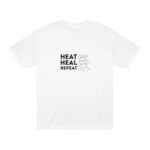 "Heat Heal Repeat" | American Apparel Sauna Shirt | Unisex Classic Tee