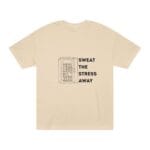 "Sweat The Stress Away" | American Apparel Sauna Shirt | Unisex Classic Tee - Image 4