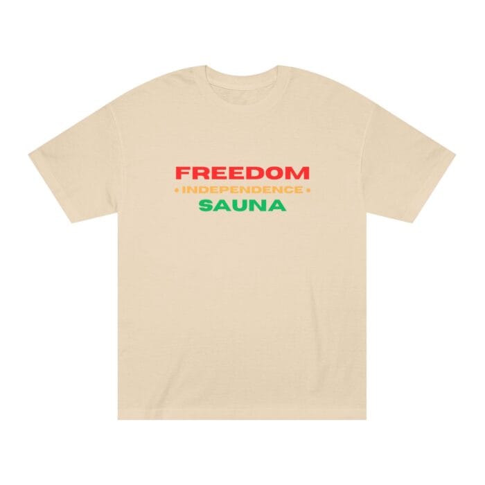 "Freedom Independence Sauna" | American Apparel Sauna Shirt | Unisex Classic Tee - Image 2