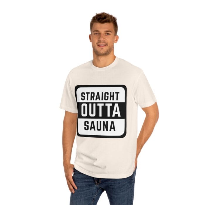 "Straight Outta Sauna" | American Apparel Sauna Shirt | Unisex Classic Tee - Image 9