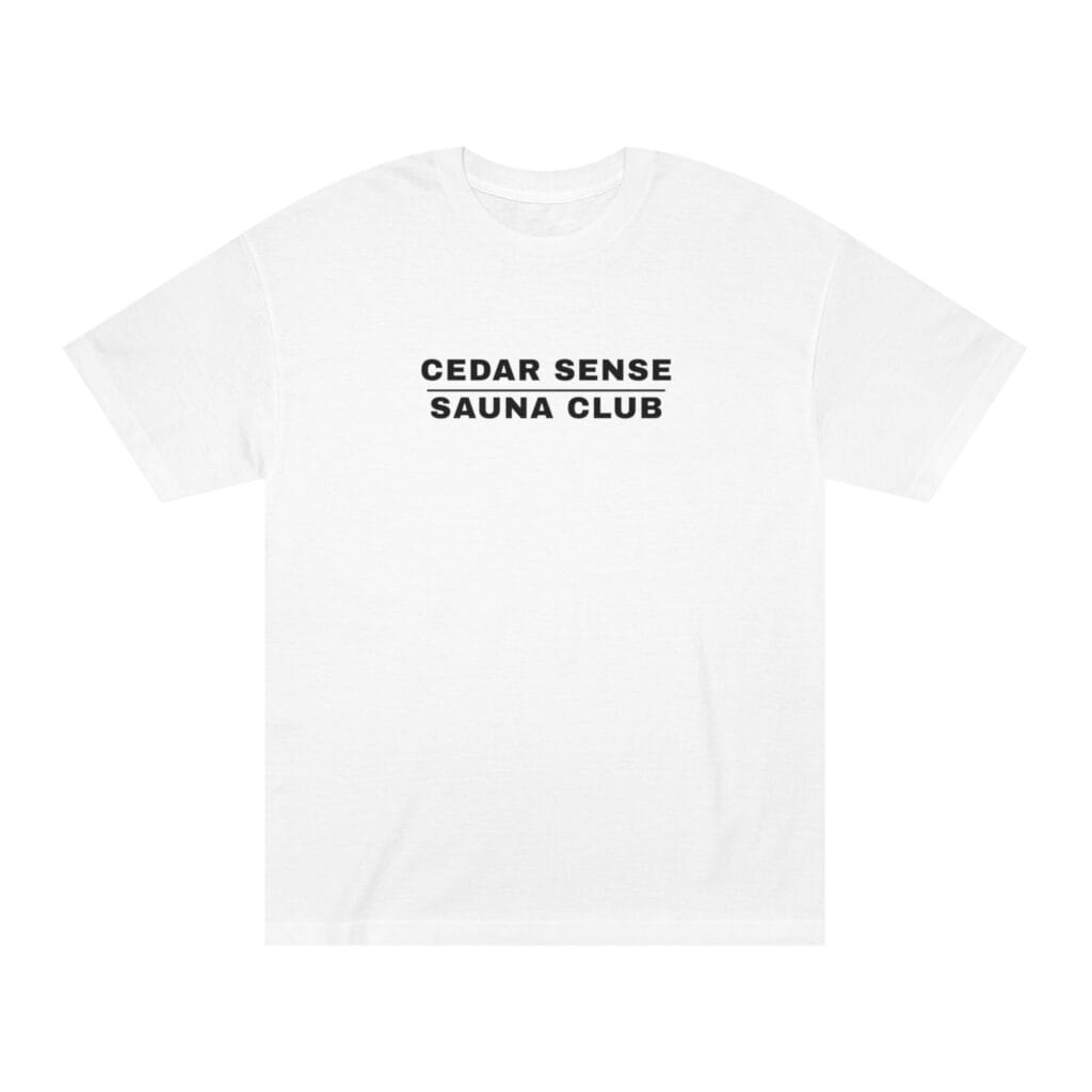 "Cedar Sense Sauna Club" | American Apparel Sauna Shirt | Unisex Classic Tee