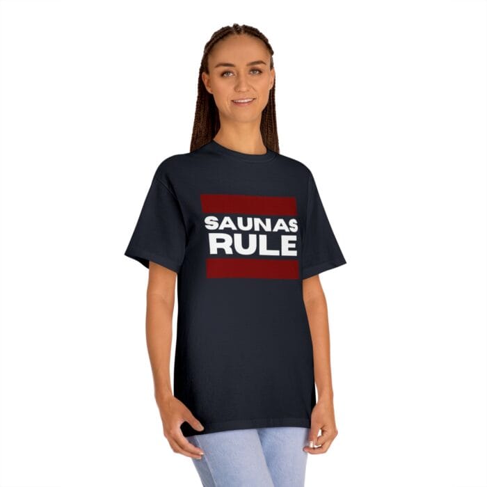 "Saunas Rule" | American Apparel Sauna Shirt | Unisex Classic Tee - Image 11