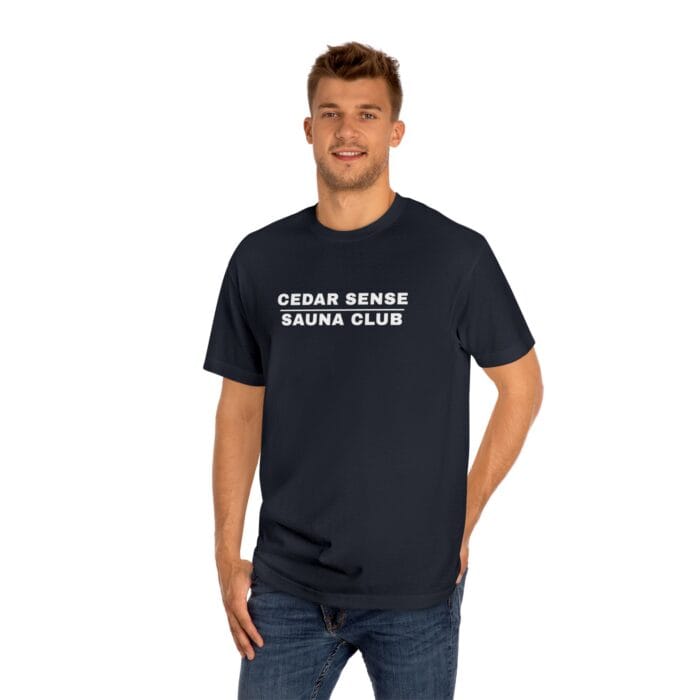 "Cedar Sense Sauna Club" | American Apparel Sauna Shirt | Unisex Classic Tee - Image 12