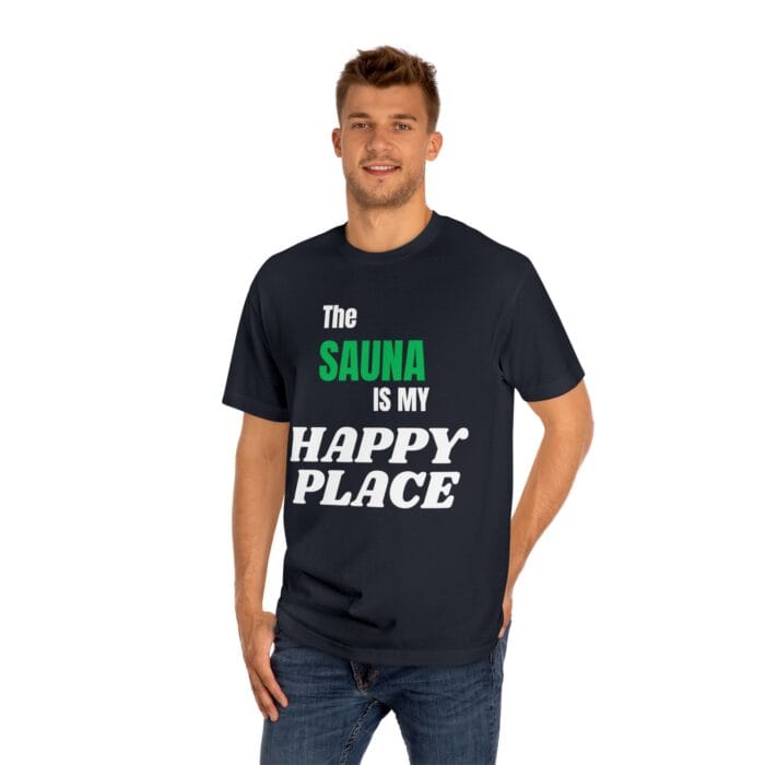 "The Sauna Is My Happy Place" | American Apparel Sauna Shirt | Unisex Classic Tee - Image 12