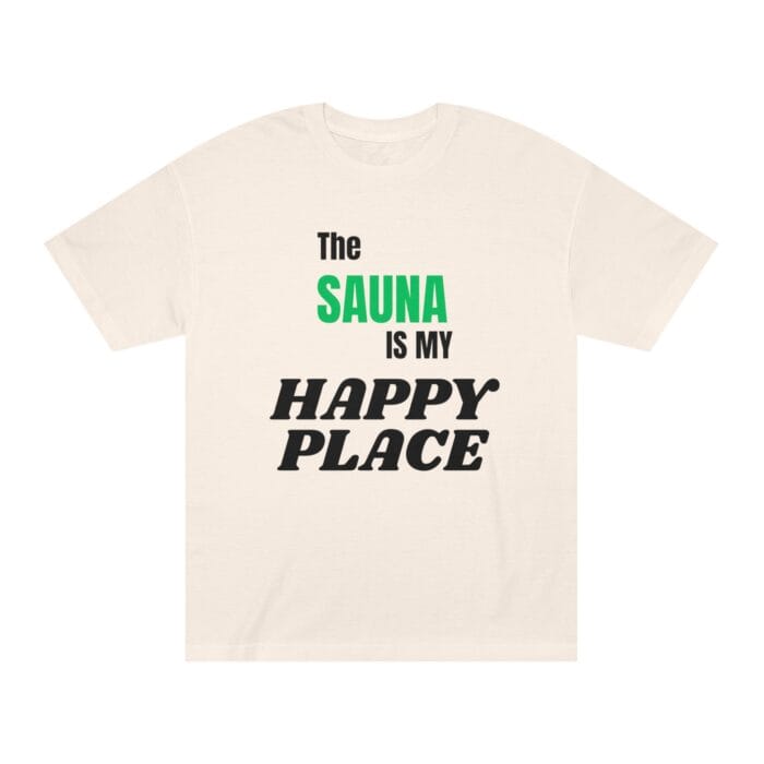 "The Sauna Is My Happy Place" | American Apparel Sauna Shirt | Unisex Classic Tee - Image 3