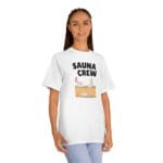 "Sauna Crew" | American Apparel Sauna Shirt | Unisex Classic Tee - Image 5