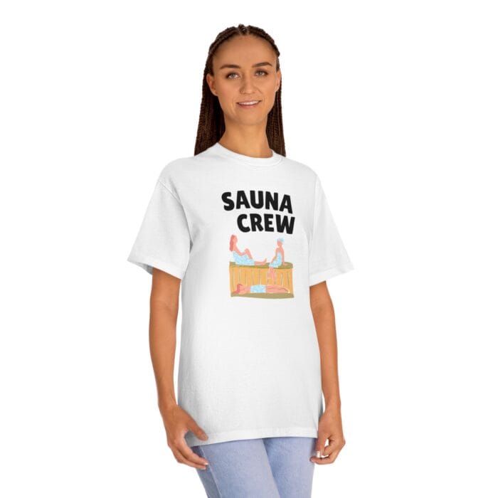 "Sauna Crew" | American Apparel Sauna Shirt | Unisex Classic Tee - Image 5