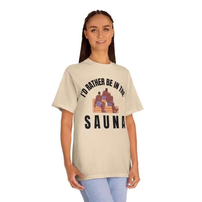 "I'd Rather Be In The Sauna" | American Apparel Sauna Shirt | Unisex Classic Tee - Image 7
