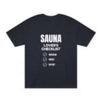 "Sauna Lover's Checklist" | American Apparel Sauna Shirt | Unisex Classic Tee - Image 4