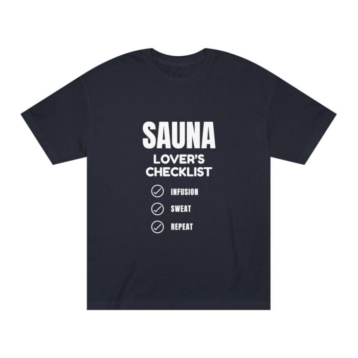 "Sauna Lover's Checklist" | American Apparel Sauna Shirt | Unisex Classic Tee - Image 4